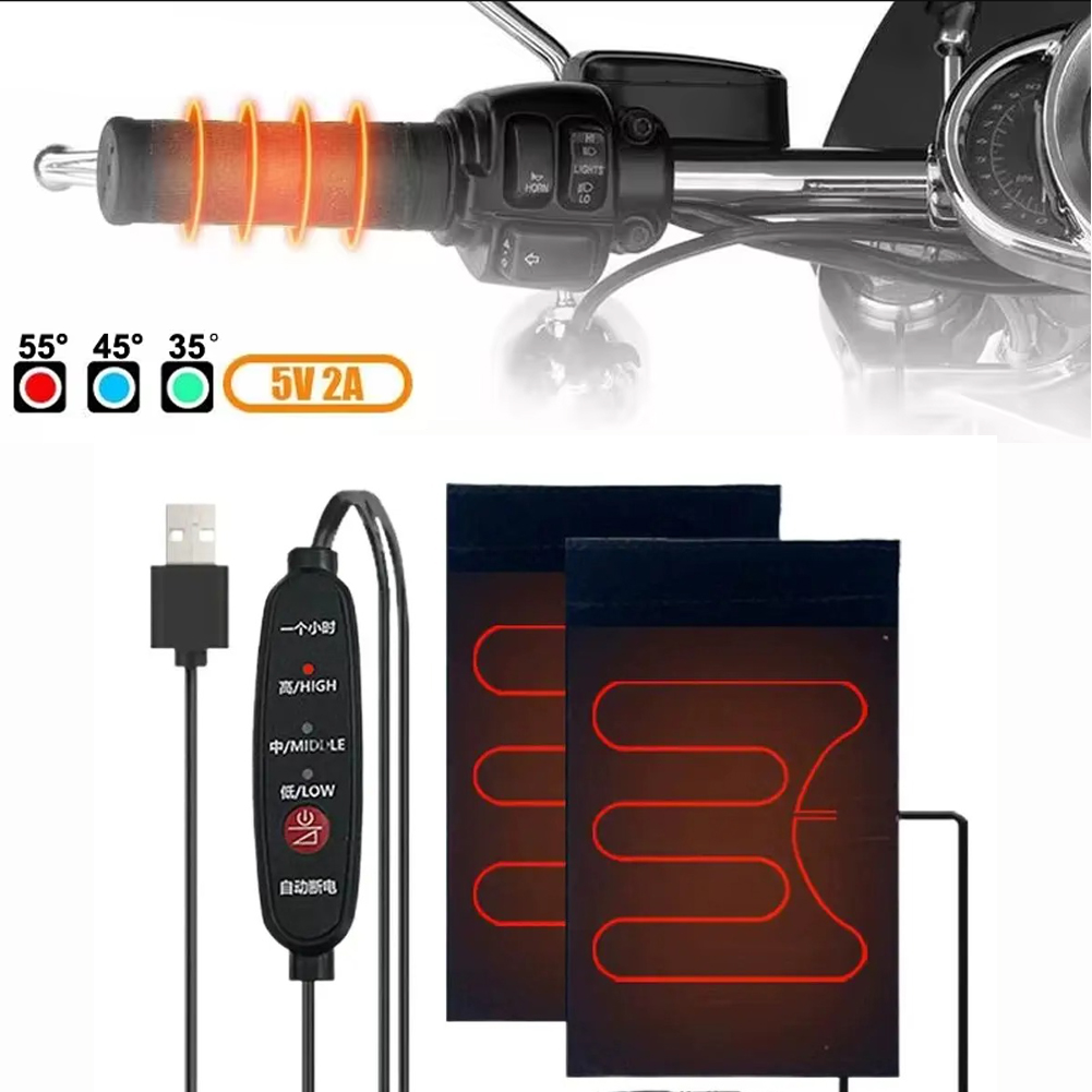 Handlebar Grip Heated - 오토바이 가열 그립 USB 12V 3단