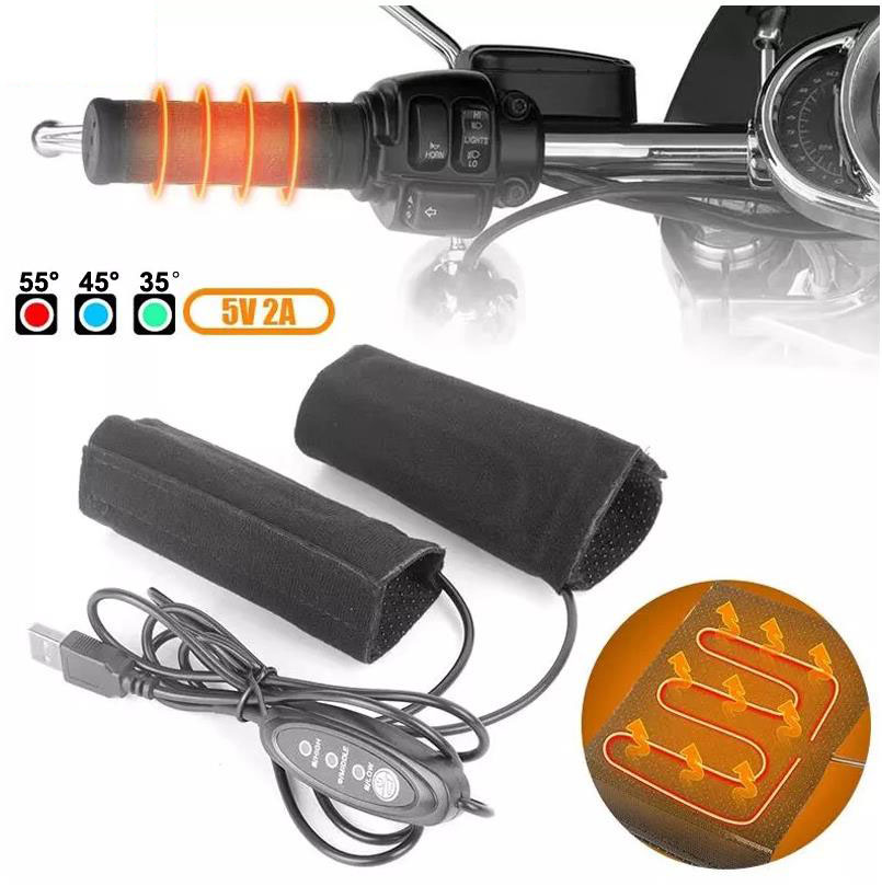 Handlebar Grip Heated - 5V 2A 오토바이 히팅 핸드그립 3단계