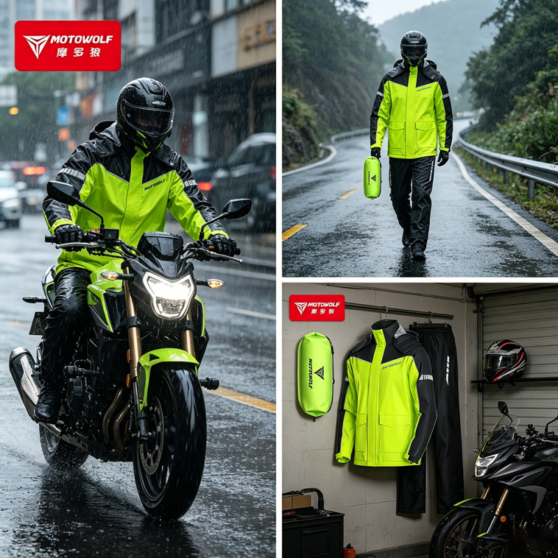 모토울프 오토바이 레인코트 액세서리 방수 레인슈트 반사 - Motorcycle Gear Mens 리뷰 및 가격