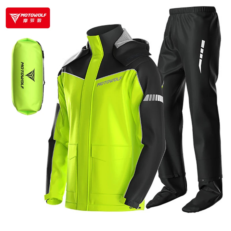 모토울프 오토바이 레인코트 액세서리 방수 레인슈트 반사 - Motorcycle Gear Mens 리뷰 및 가격