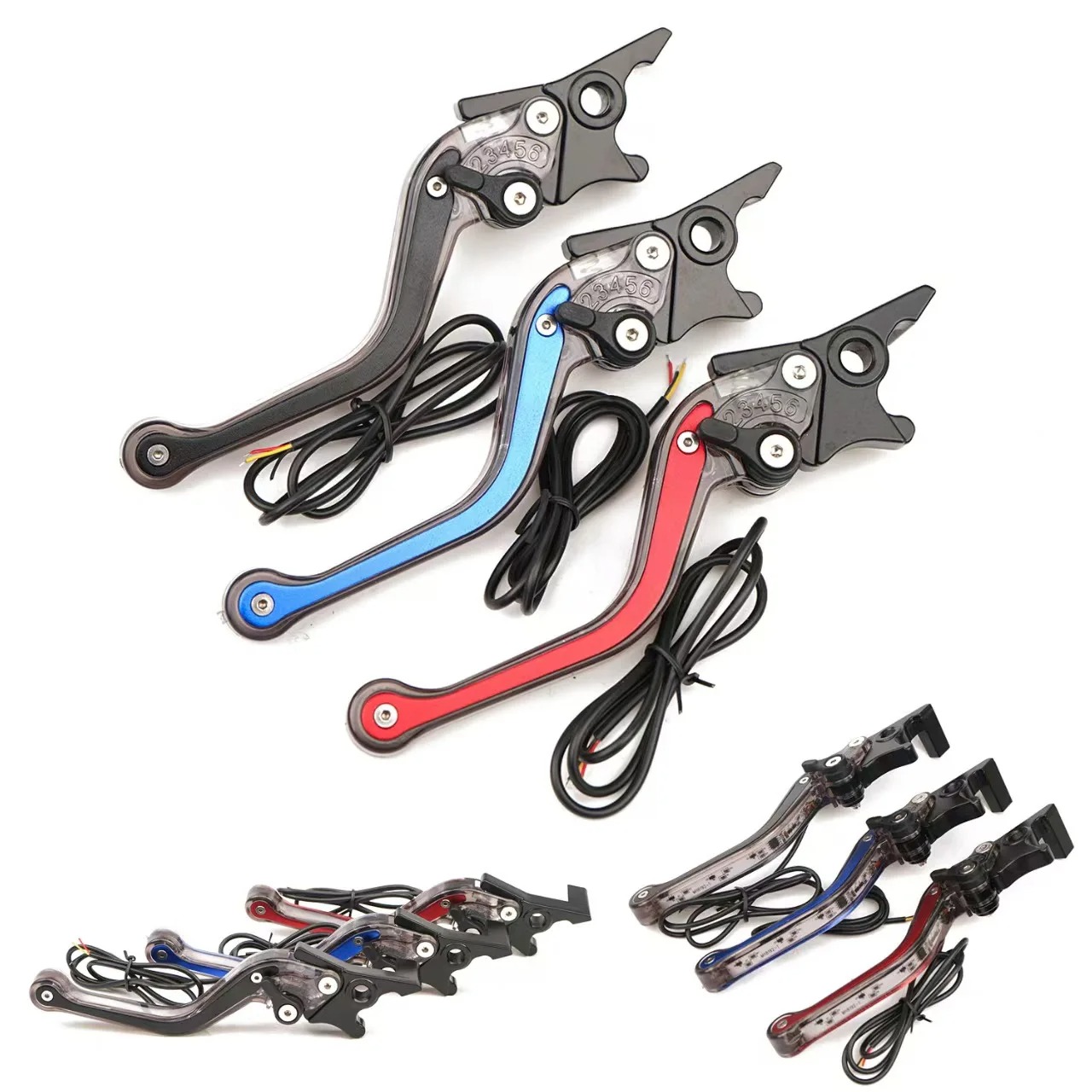 1쌍 범용 오토바이 개조 클러치 레버 브레이크 레버 6 - Motorcycle Gear Lever Extender 리뷰 및 가격